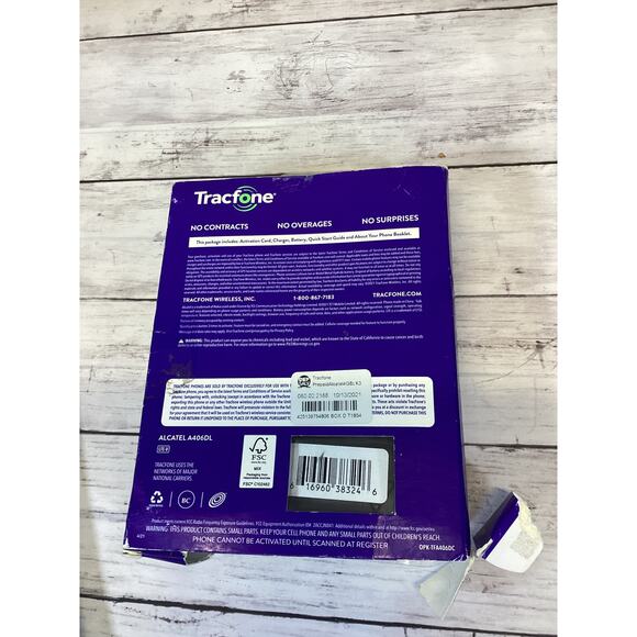 Tracfone Alcatel MYFLIP 2 (A406DL) Prepaid Flip Phone T9 - Picture 4 of 4